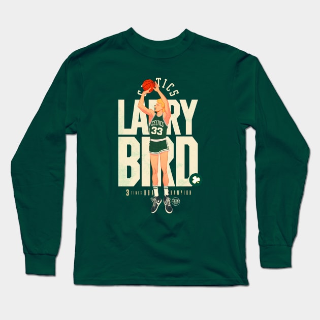 Larry Bird Long Sleeve T-Shirt by ThobiasDaneluz